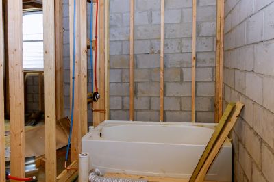 Large Bathtub Installation